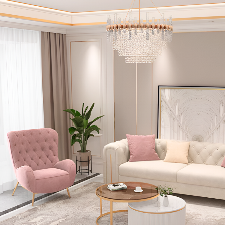 ヨーロピアンフェミニンシングルソファ