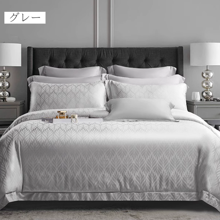 リッチリーフデザインベッドリネンセット