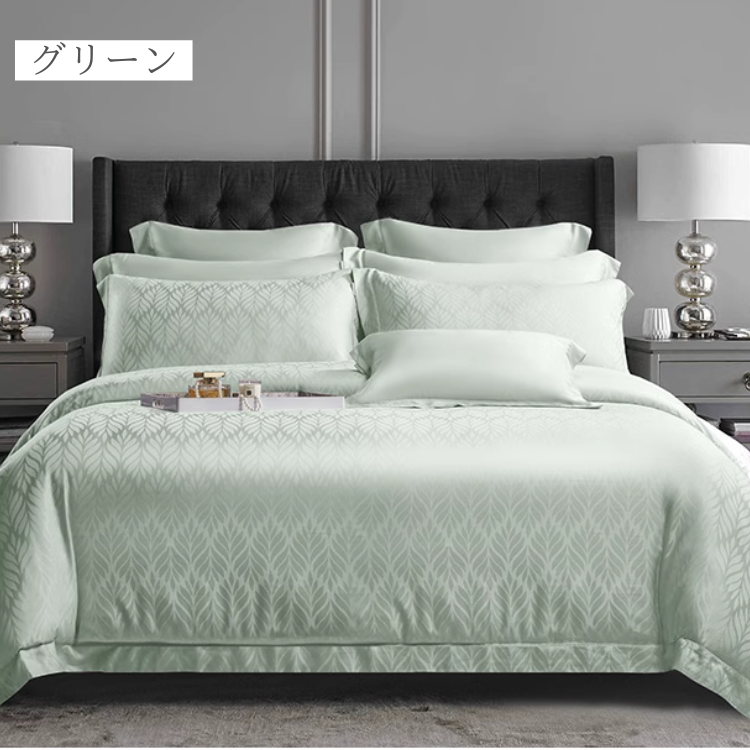リッチリーフデザインベッドリネンセット
