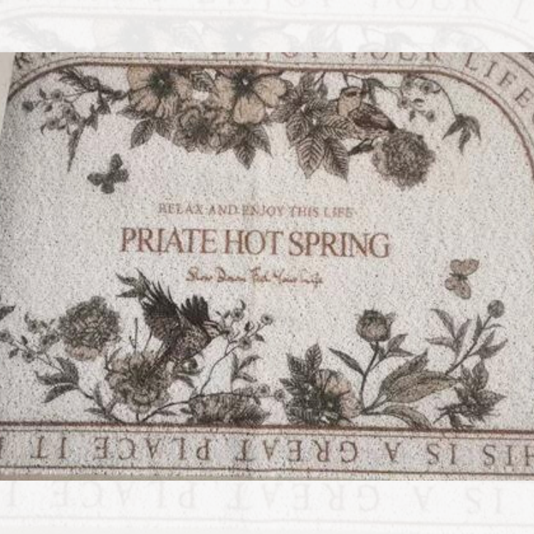 クラシックボタニカル玄関マット