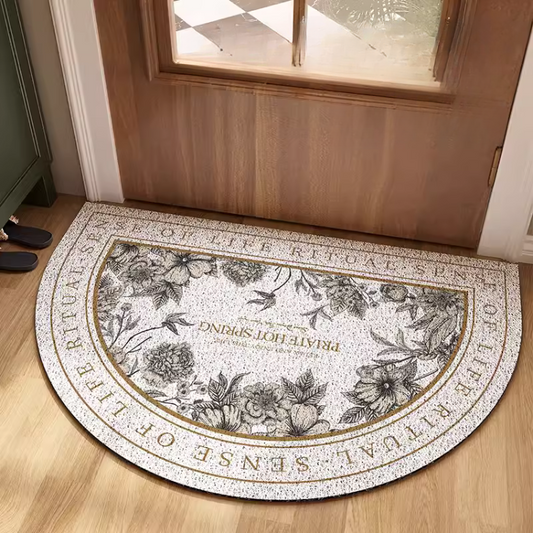 クラシックボタニカル玄関マット