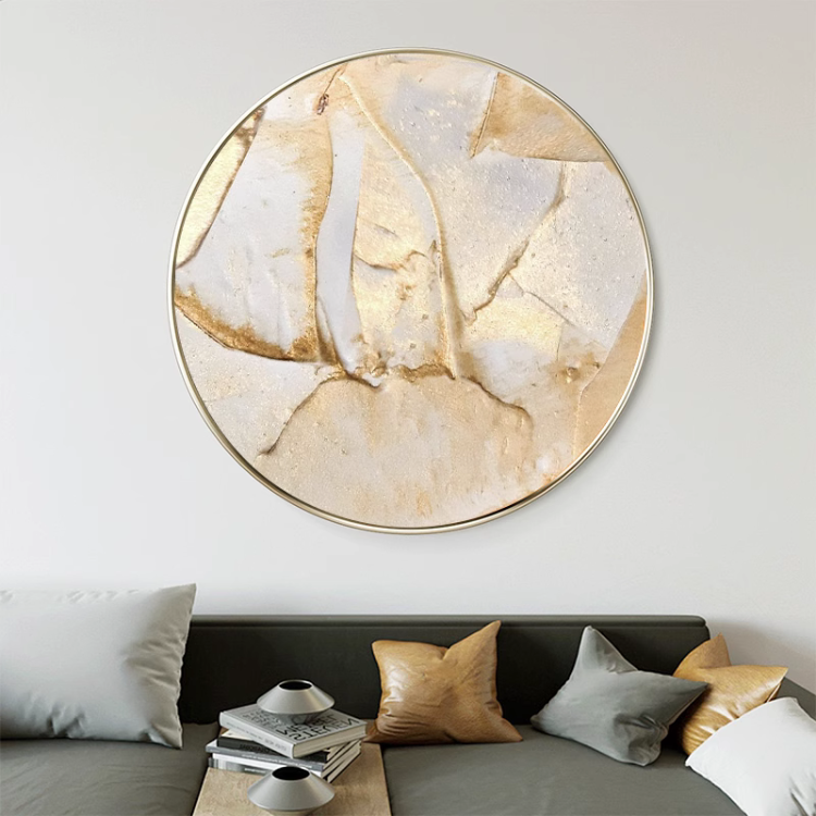 ニュアンスゴールドサークルアートワーク