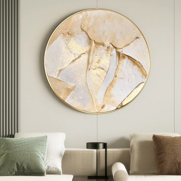 ニュアンスゴールドサークルアートワーク