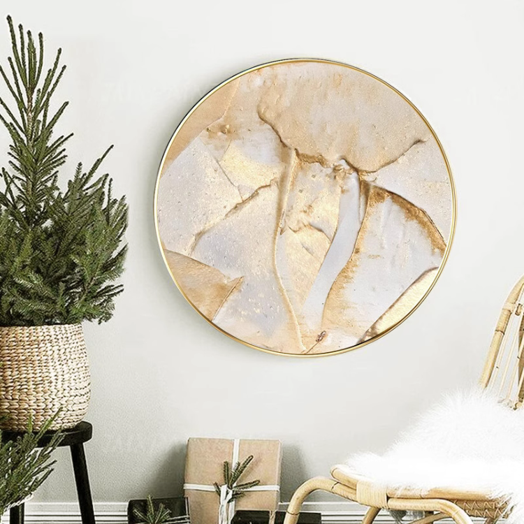 ニュアンスゴールドサークルアートワーク