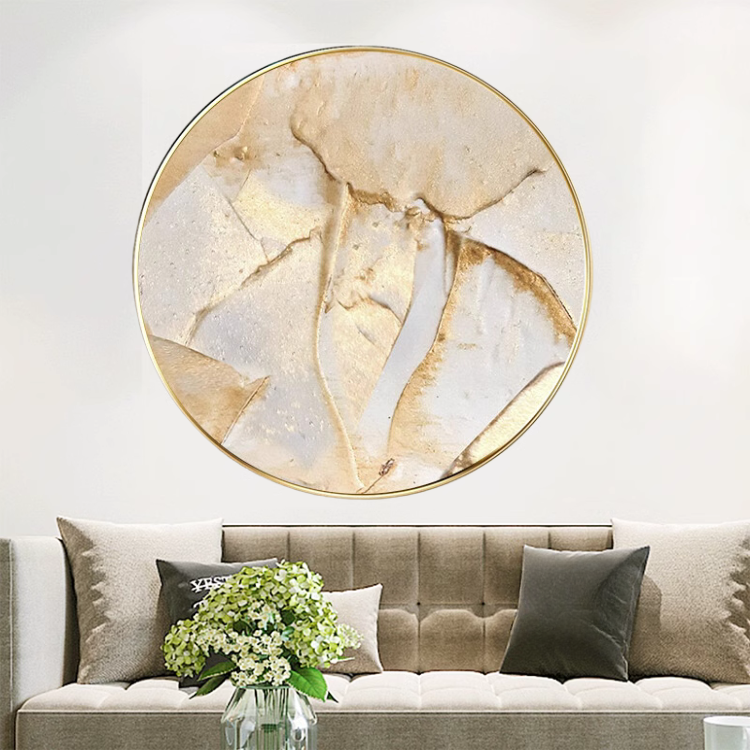 ニュアンスゴールドサークルアートワーク