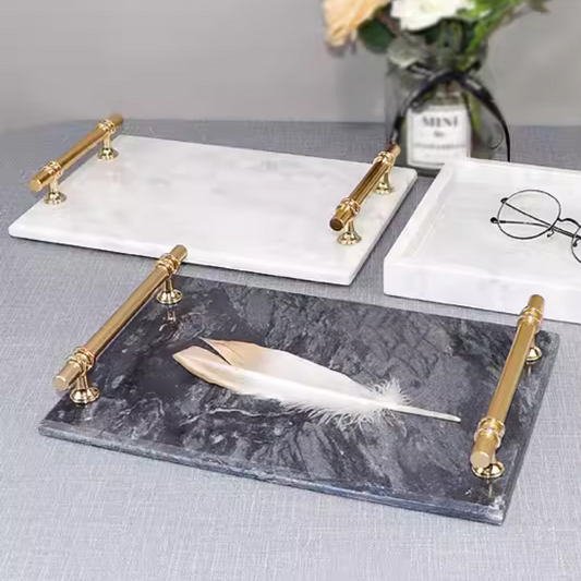 ラグジュアリー大理石マルチトレイ