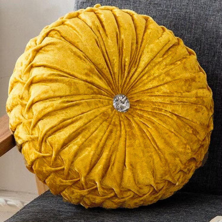 ベルベット ラウンドクッション