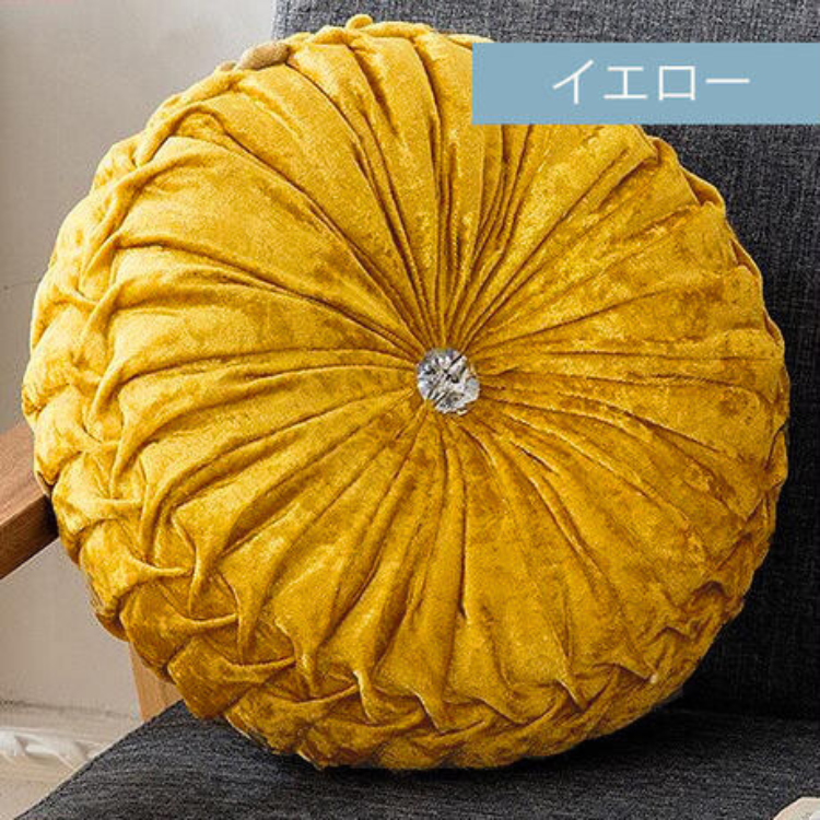 ベルベット ラウンドクッション