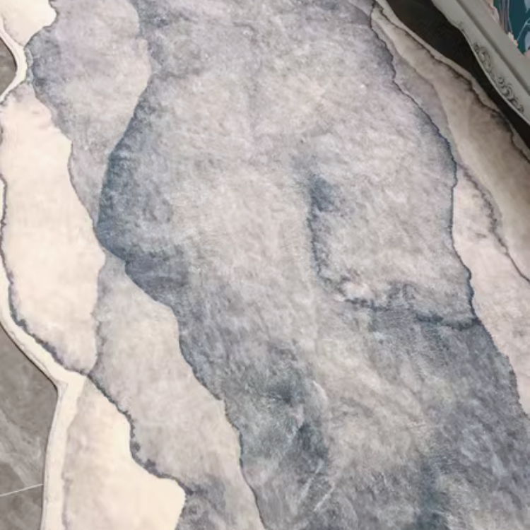 モダンインクペインティングラグ