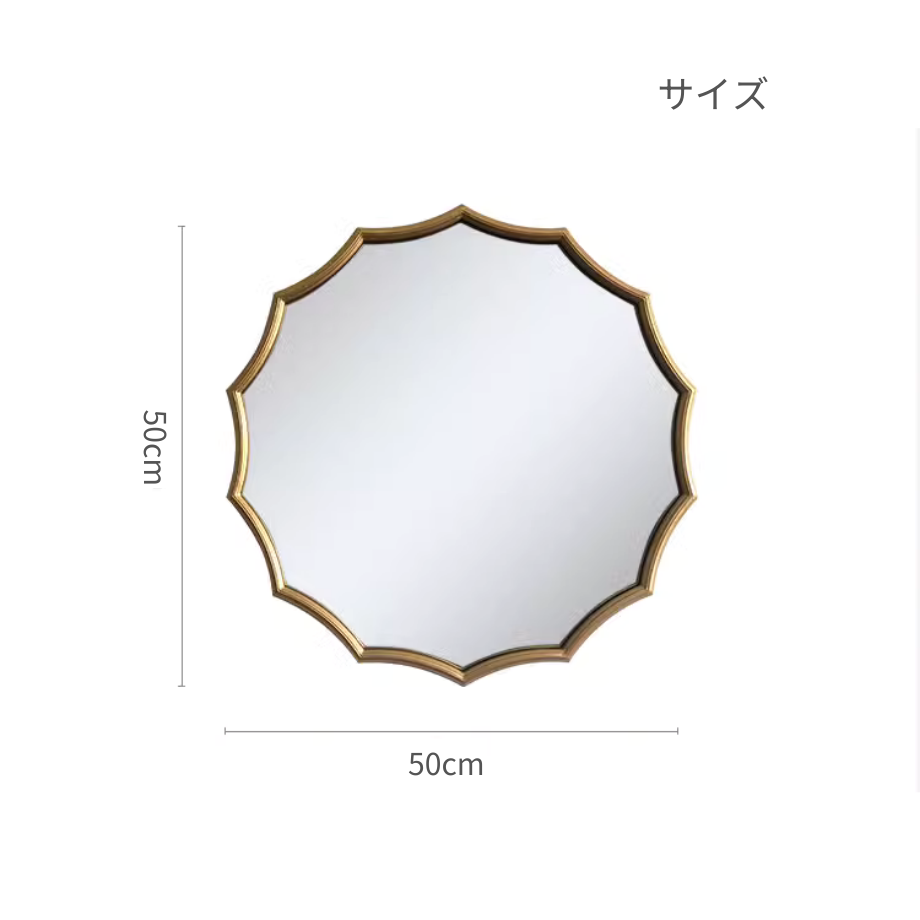 スマートヨーロピアンゴールドミラー