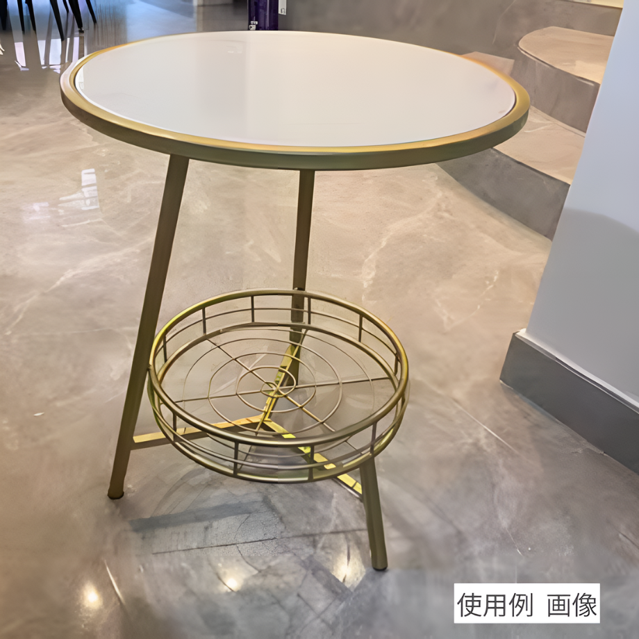 ライトラグジュアリーゴールドソファサイドテーブル