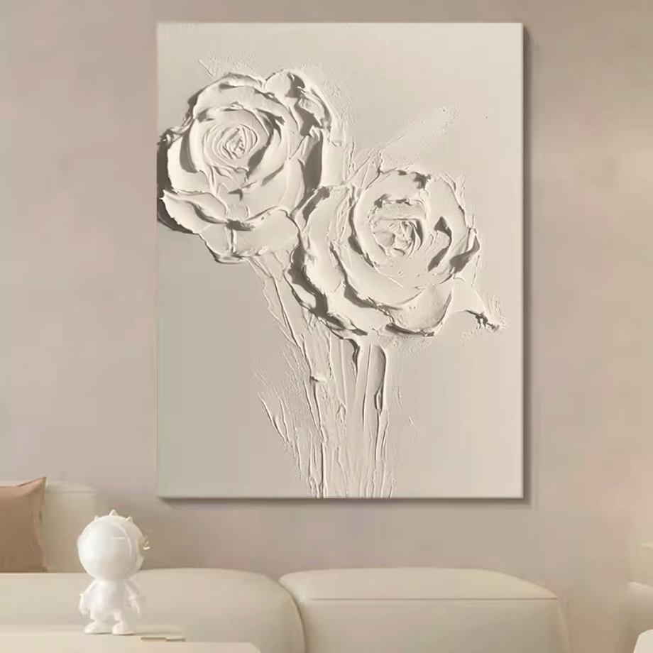 ナチュラルローズウォールアート