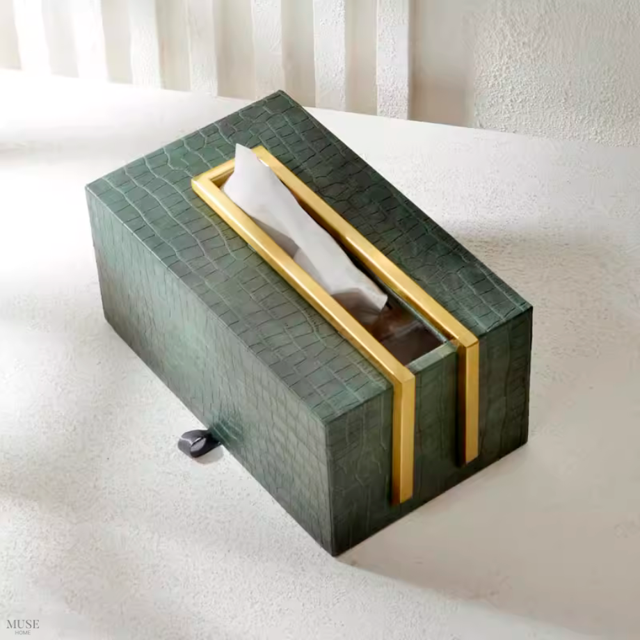 ハイエンドフェイクレザーティッシュケース