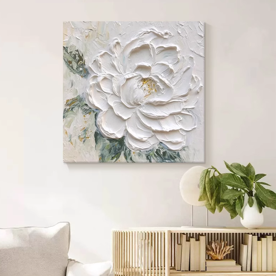 マグニフィセントピュアピオニーウォールアート