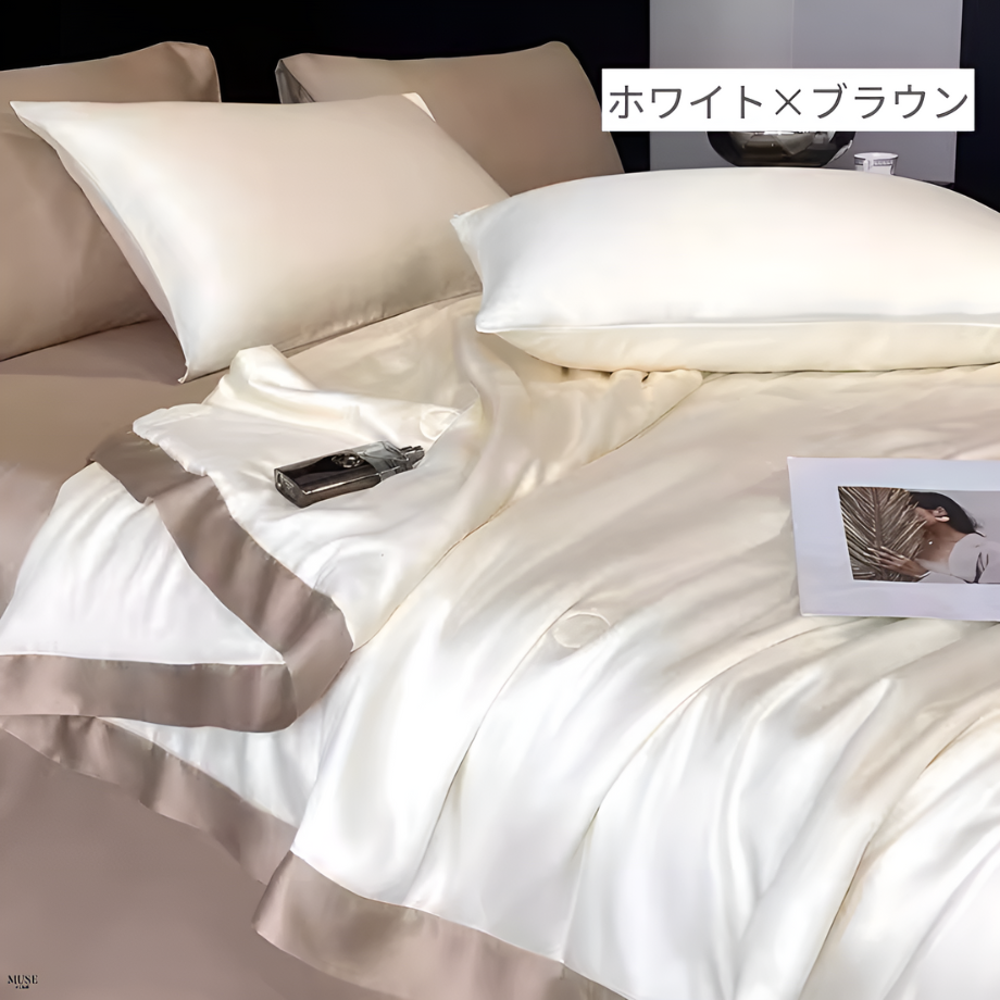 ライトラグジュアリークールキルトベッドリネンセット