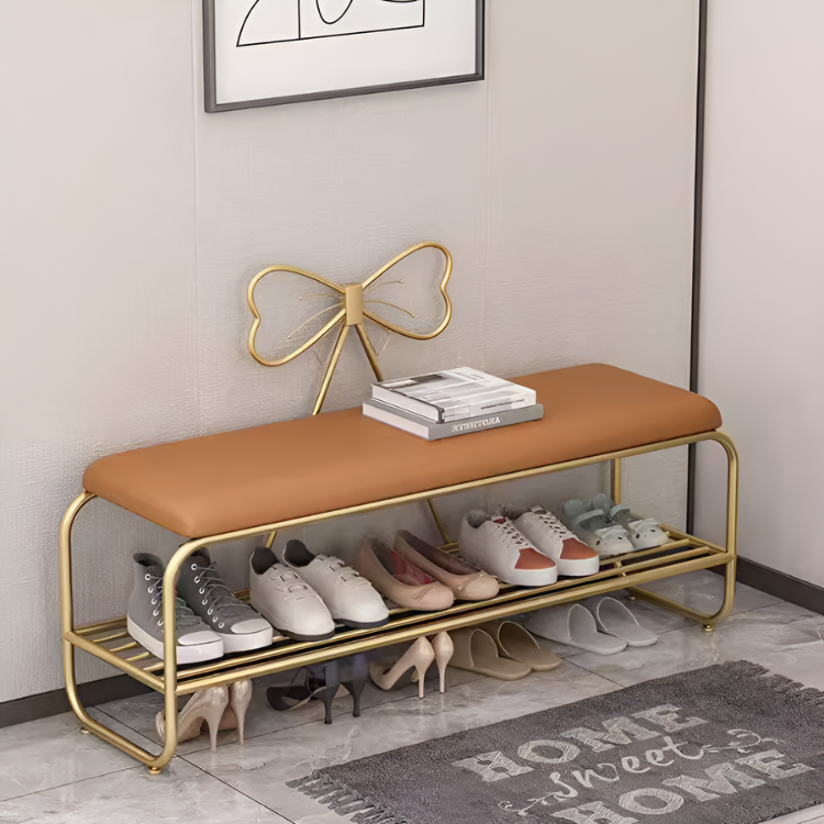 エレガントリボンシューズスツール