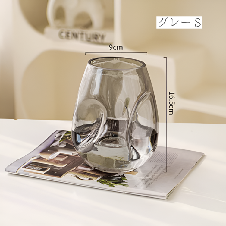 ハイエンドガラスフラワーベース