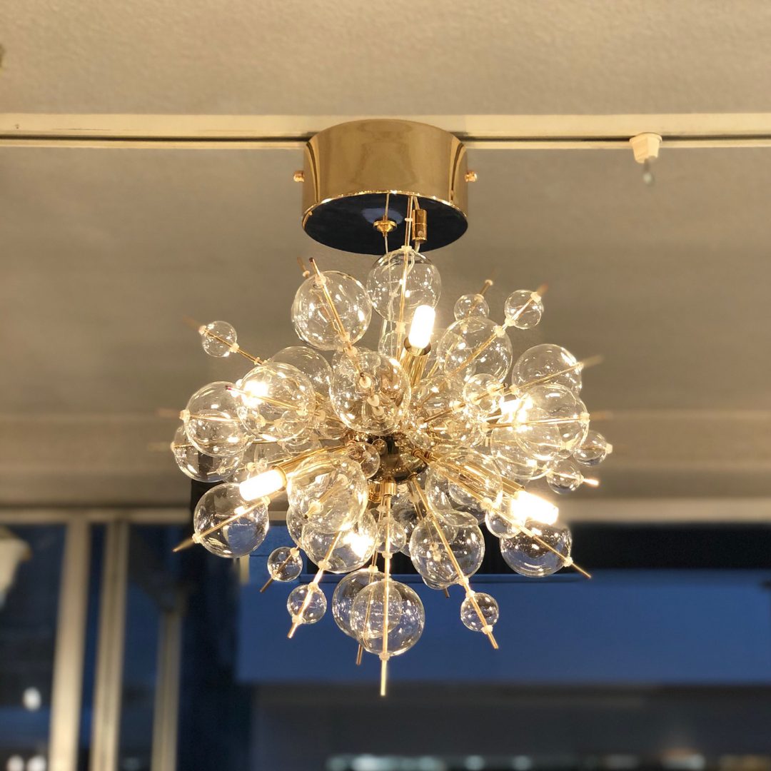 【即納】シャンパンバブルペンダントライト（6灯）