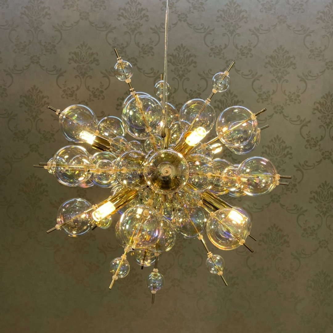 【即納】シャンパンバブルペンダントライト（6灯）
