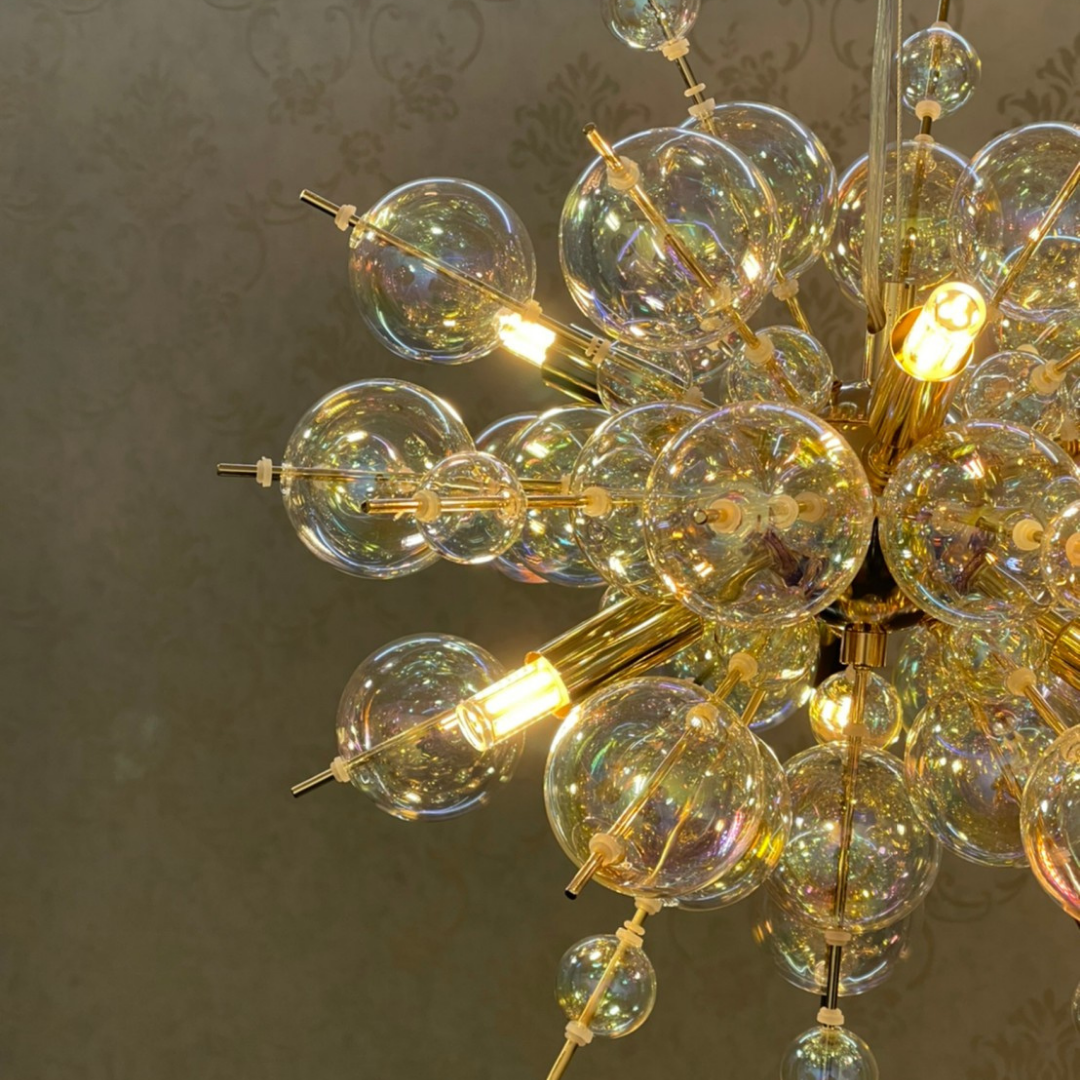 【即納】シャンパンバブルペンダントライト（6灯）