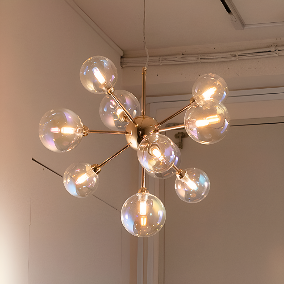 【即納】オーロラガラスボールペンダントライト