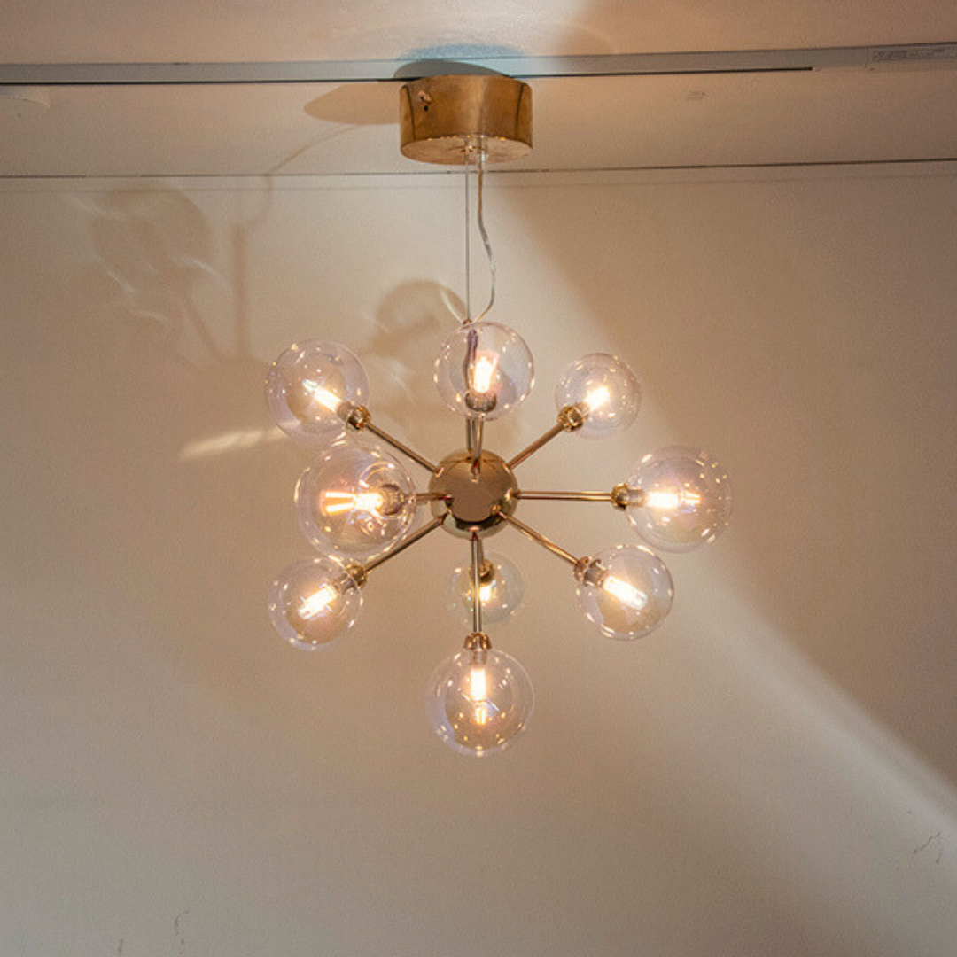 【即納】オーロラガラスボールペンダントライト