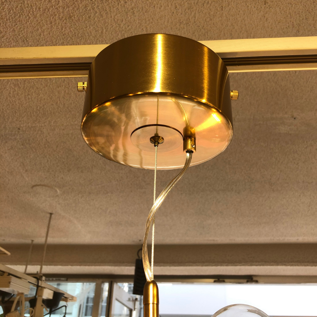 【即納】クリアガラスボールペンダントライト