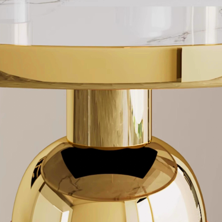 マーブル調グリッタリングラウンドテーブル