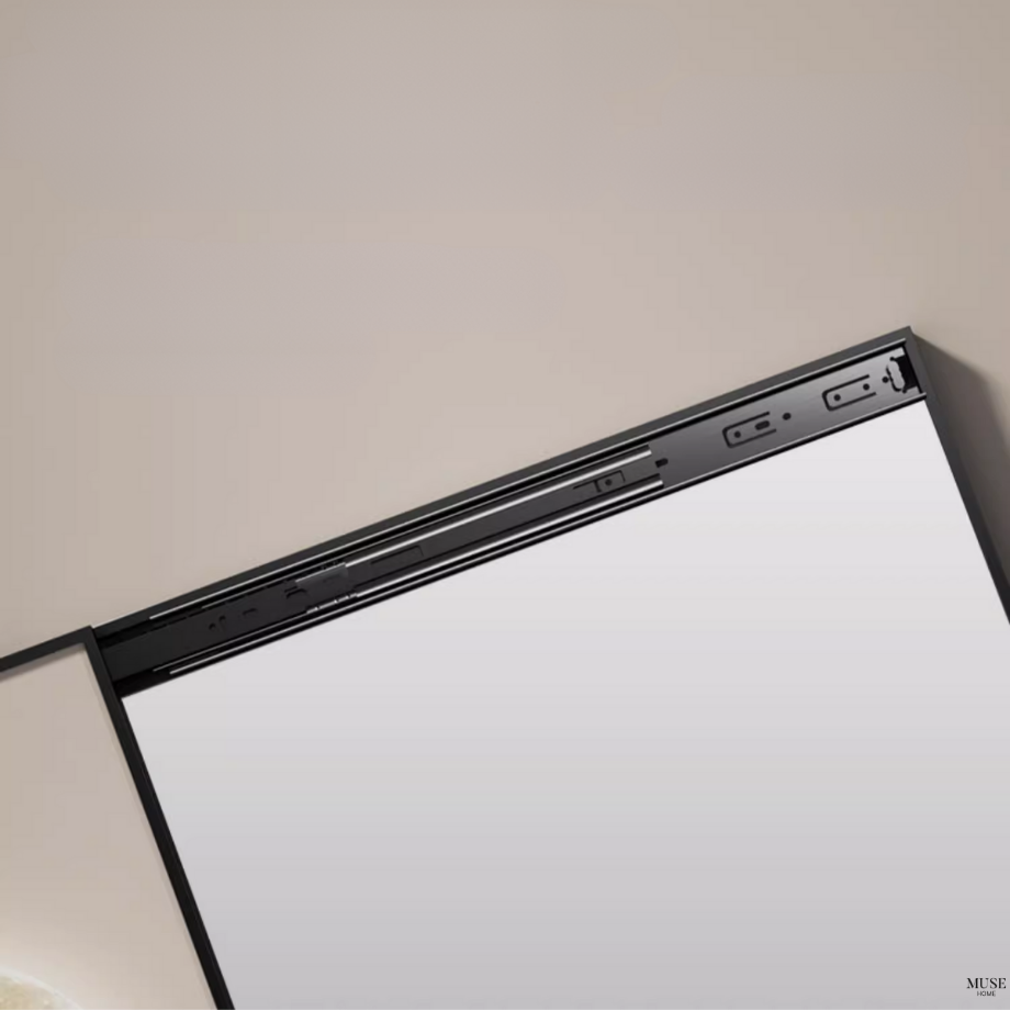 フレンチクリームスカルプチャーライクアートミラー