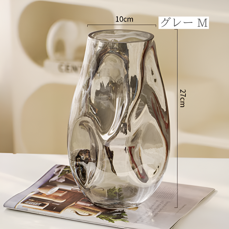 ハイエンドガラスフラワーベース