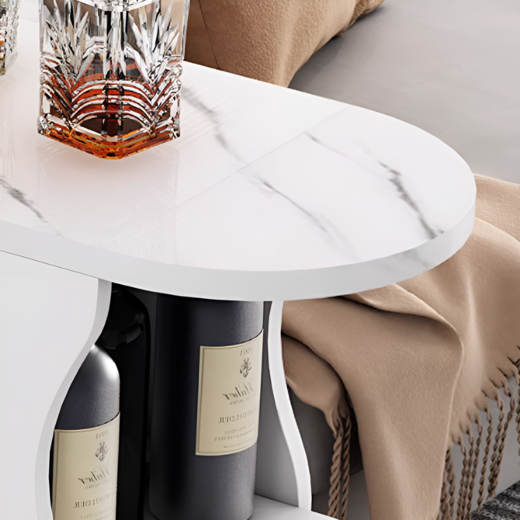 マーブル柄ラグジュアリーカウンターテーブル