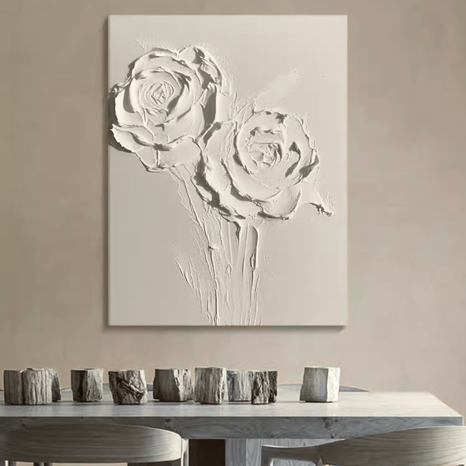 ナチュラルローズウォールアート