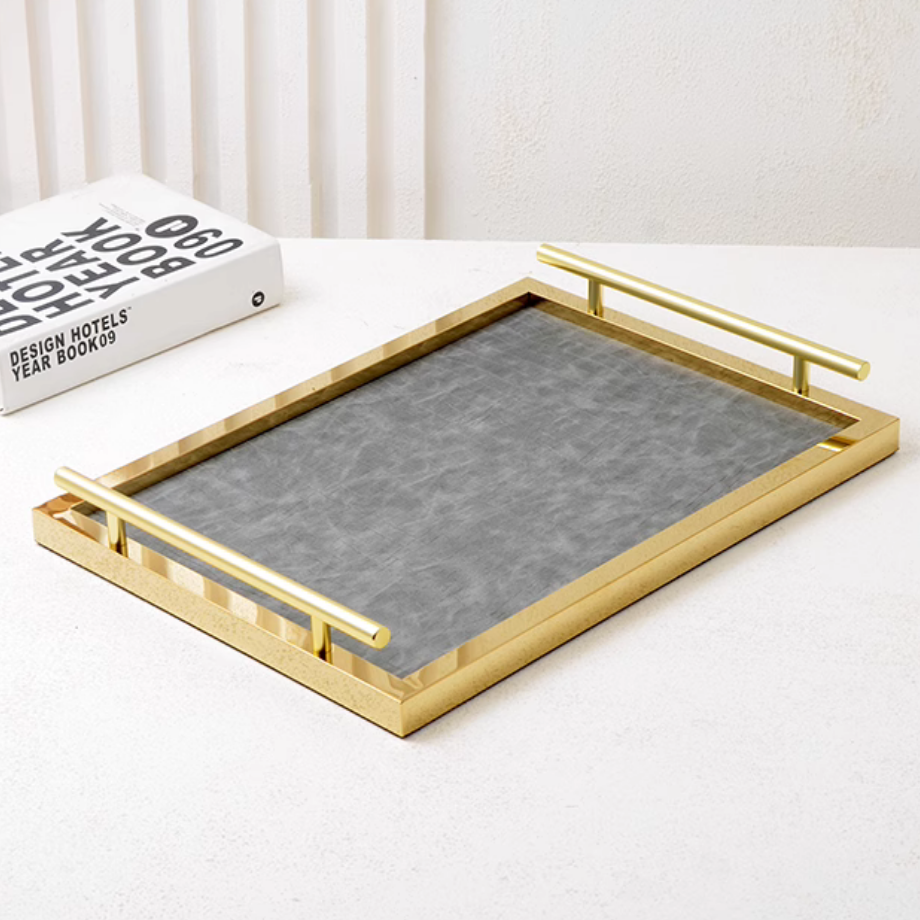 ハイエンドフェイクレザートレイ