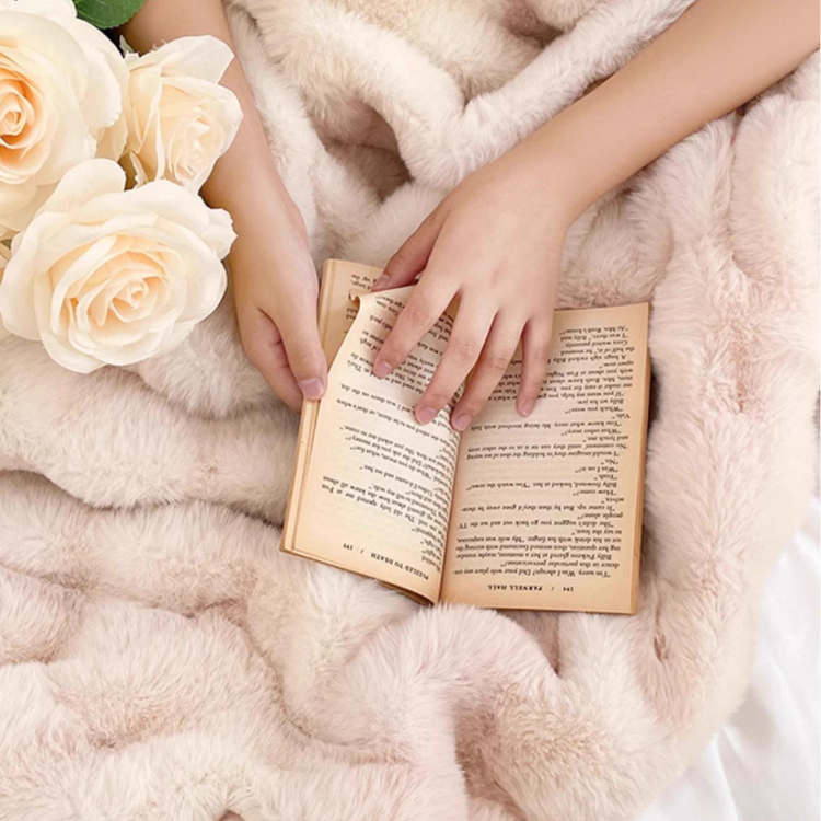 ラグジュアリーウォームパステルブランケット