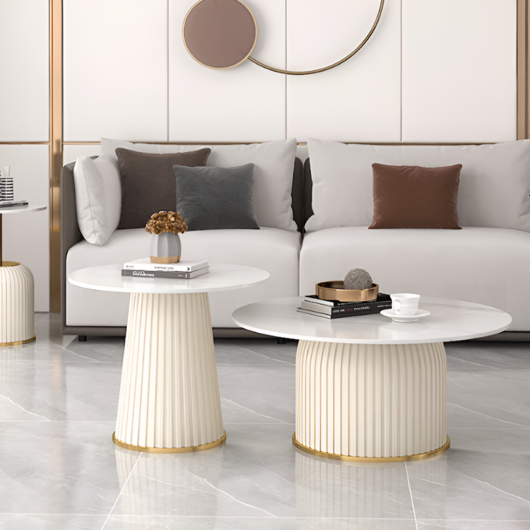 ラグジュアリーマットラウンドテーブル