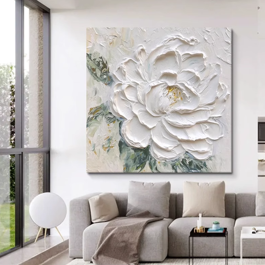 マグニフィセントピュアピオニーウォールアート