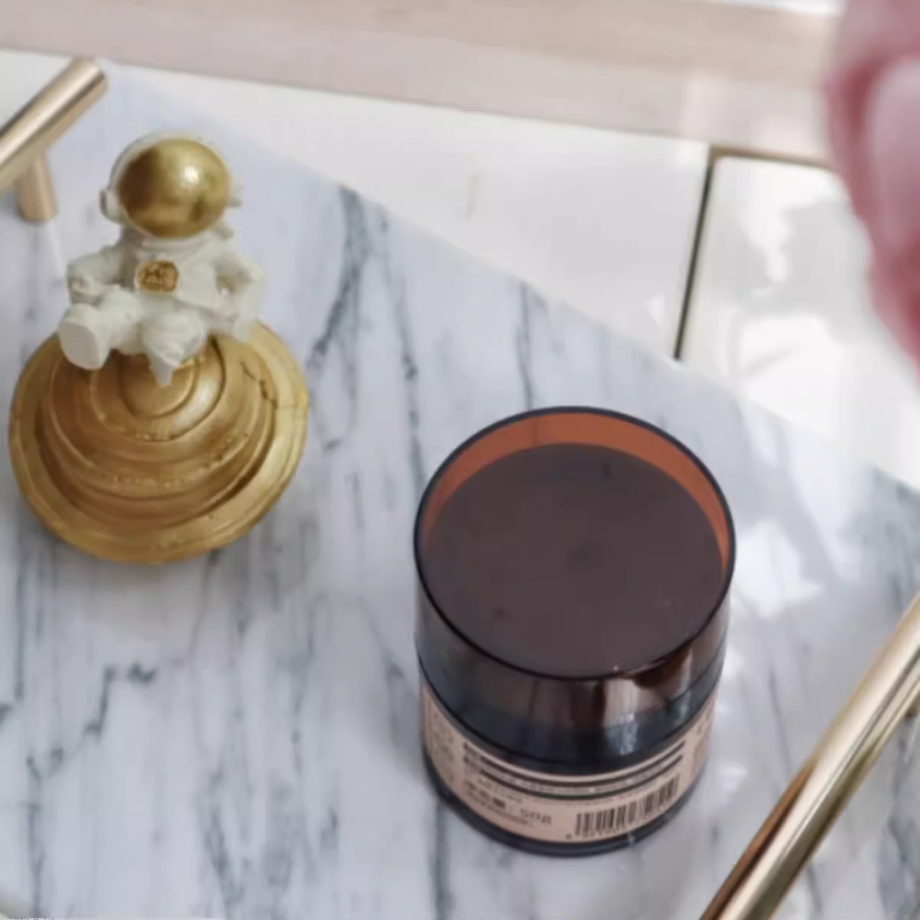 大理石モダンジュエリーゴールドバートレイ