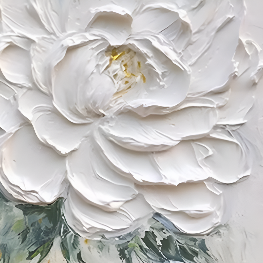 マグニフィセントピュアピオニーウォールアート