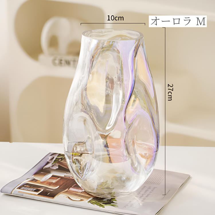 ハイエンドガラスフラワーベース