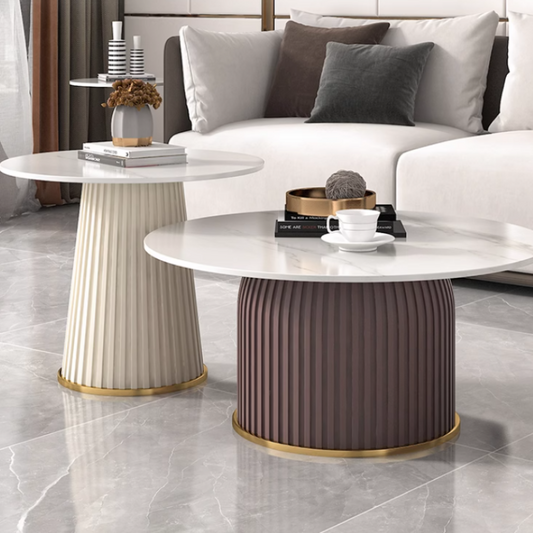 ラグジュアリーマットラウンドテーブル