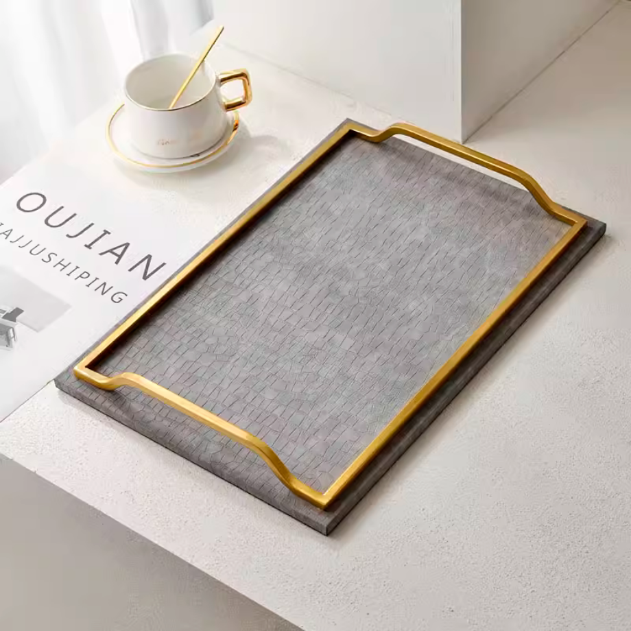 ハイエンドフェイクレザートレイ