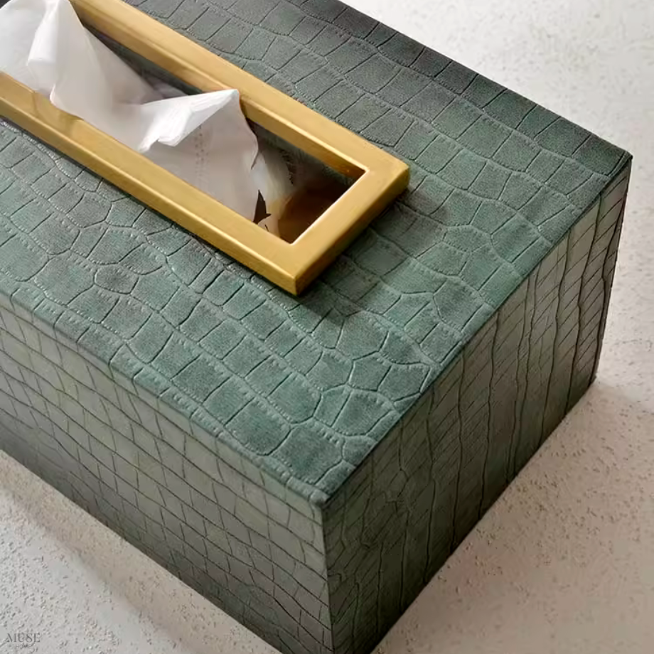 ハイエンドフェイクレザーティッシュケース