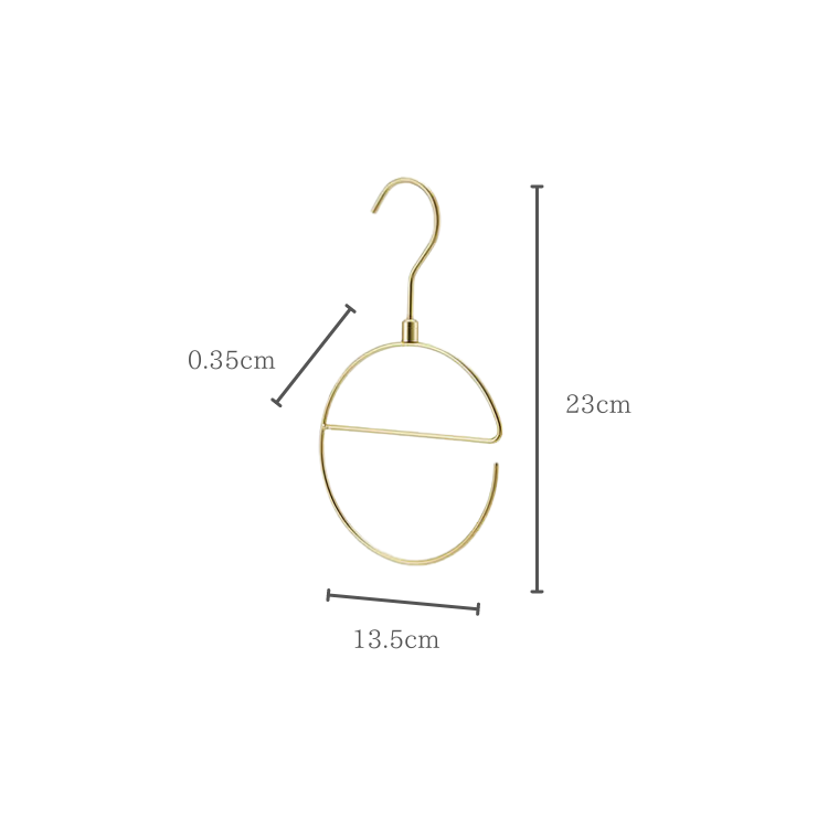 アイアンゴールドラウンドハンガー