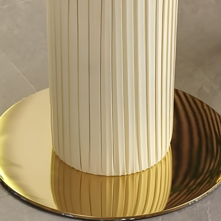 マーブル調グリッタリングラウンドテーブル