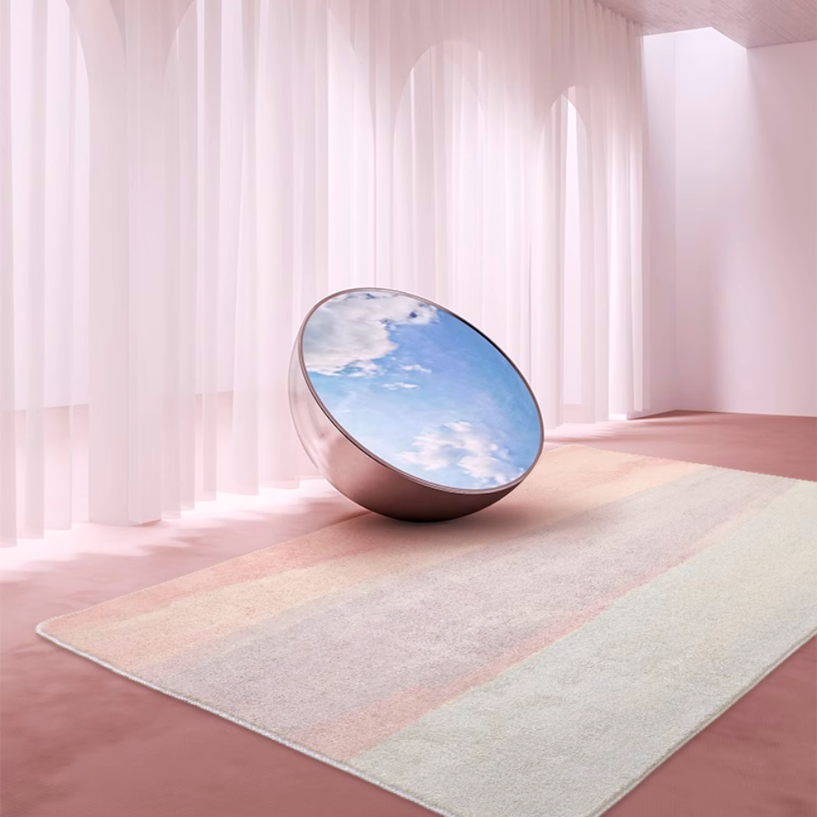 ニュアンスピンクボアラグ