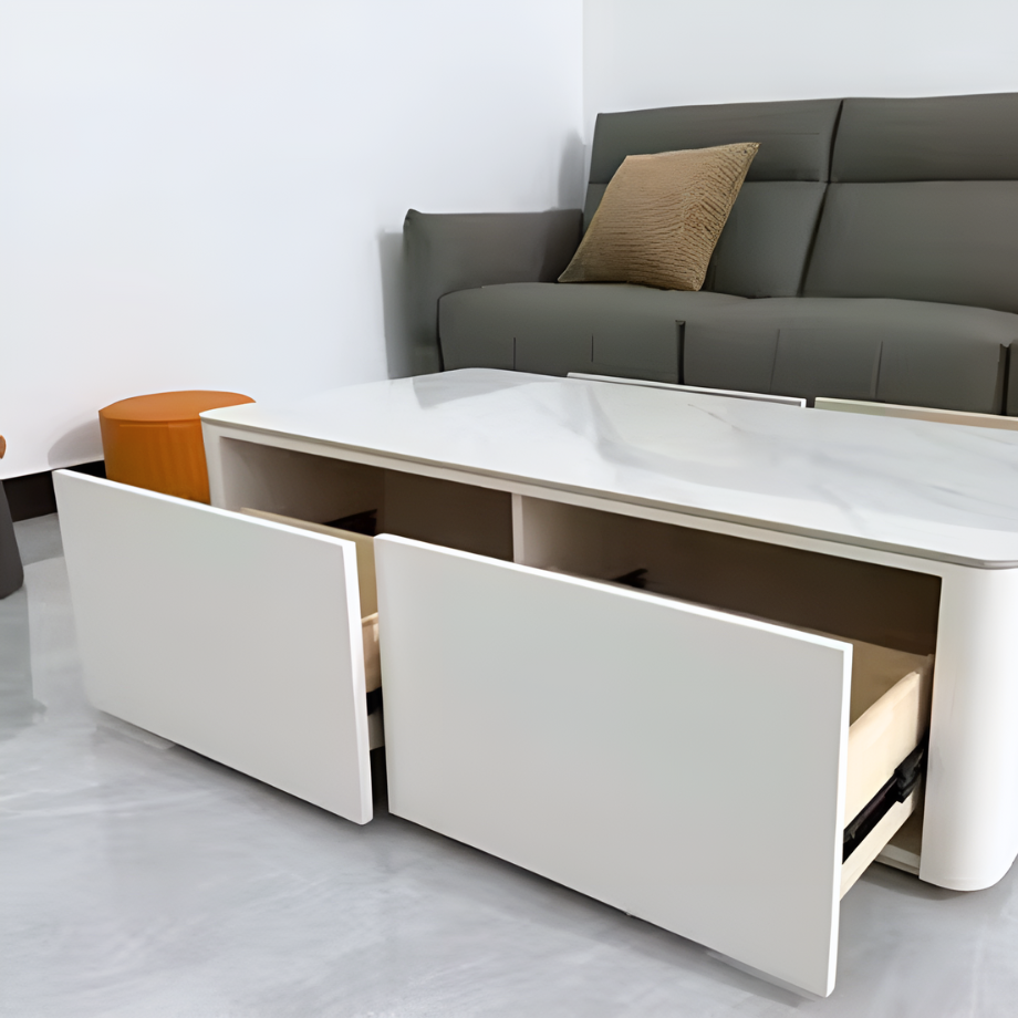 マーブル調ラグジュアリアスローテーブル