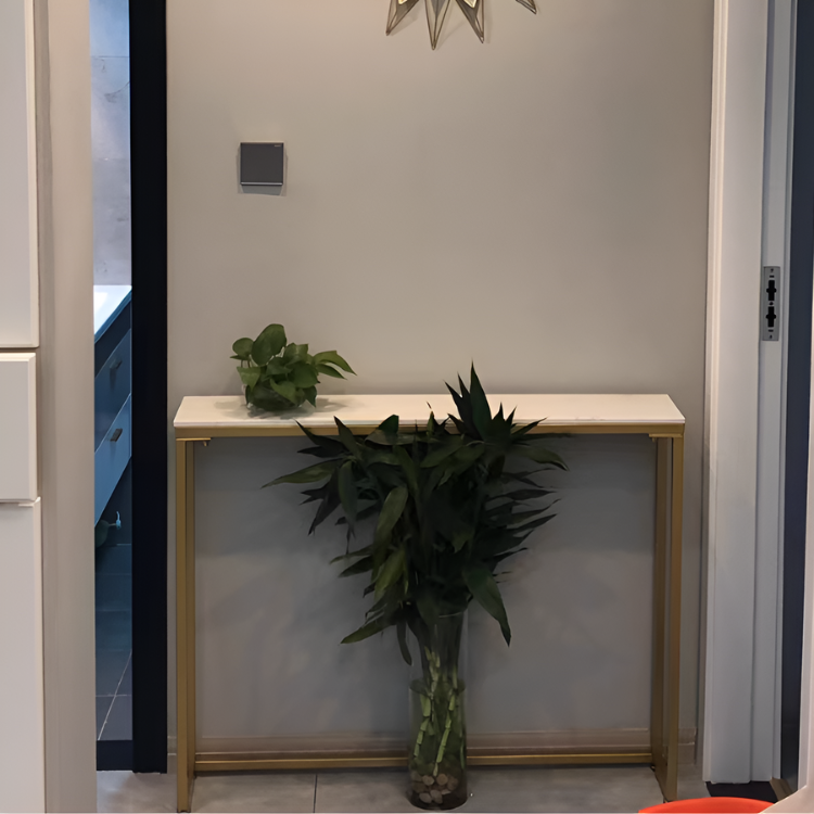 シンプルモダンゴールドコンソールテーブル