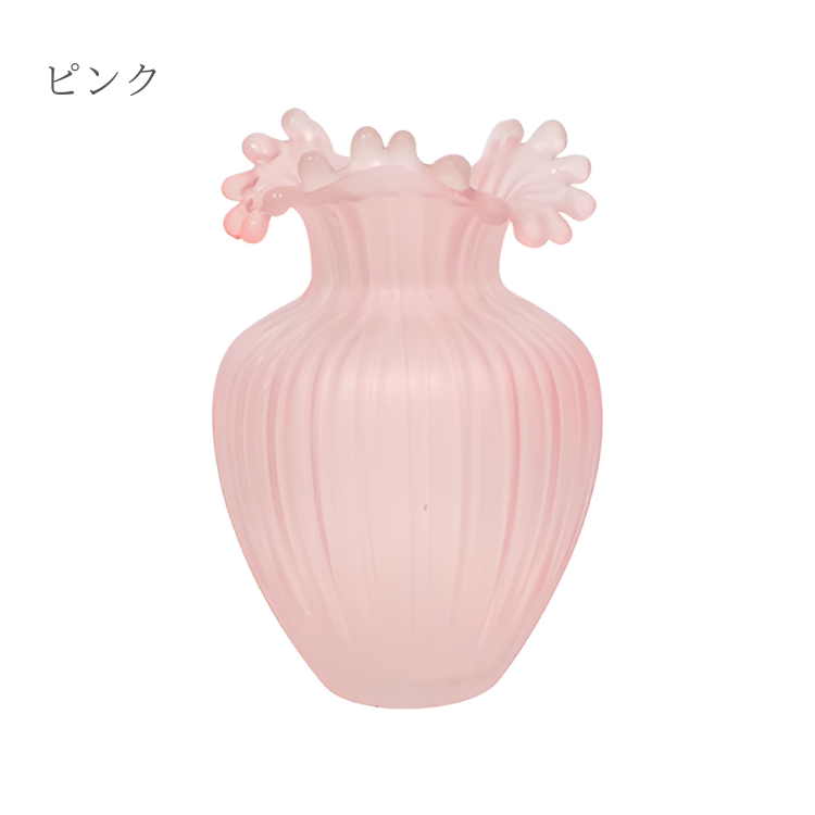 ユニークガラスフラワーベース