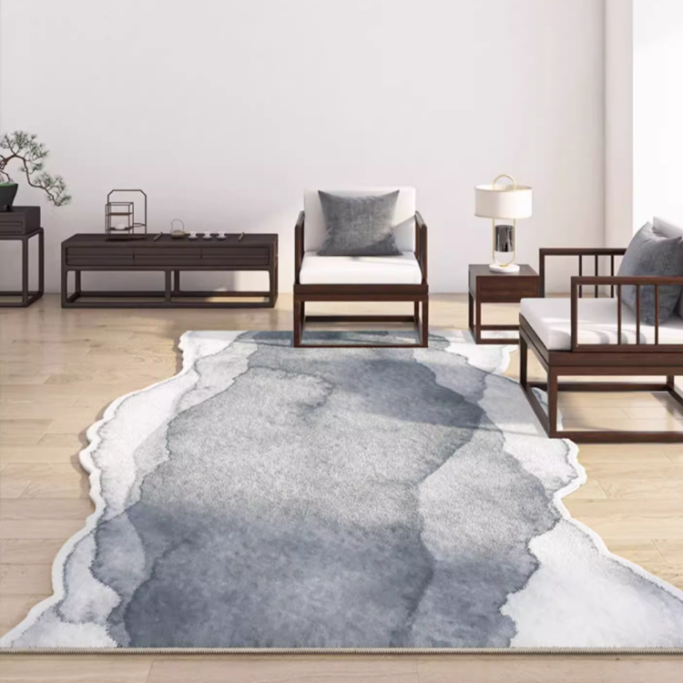 モダンインクペインティングラグ