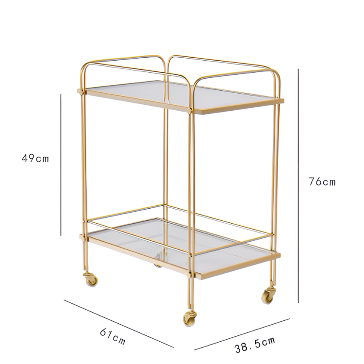 スタイリッシュモダンガラスワゴン